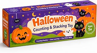UURM Halloween Wooden Montessori Counting Toy for Toddlers (Halloween)