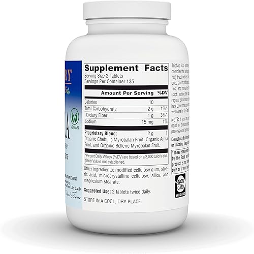 Miniatura 3 de Planetary Herbals Triphala 1000mg - 270 Tabletas