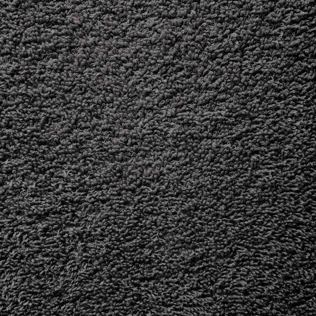 Toalla de invitados Solund de algodón antracita, toalla suave absorbente con lazo para colgar, agradable para la piel, para baño, invierno y primavera, 100% hilado en anillos