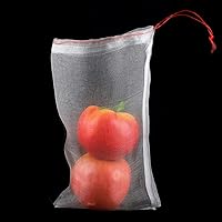 Vista 3 de Bolsas de protección de frutas de 6 x 10 pulgadas, bolsas de malla de nailon, bolsas de barrera para plantas de jardín, frutas, flores, proteger