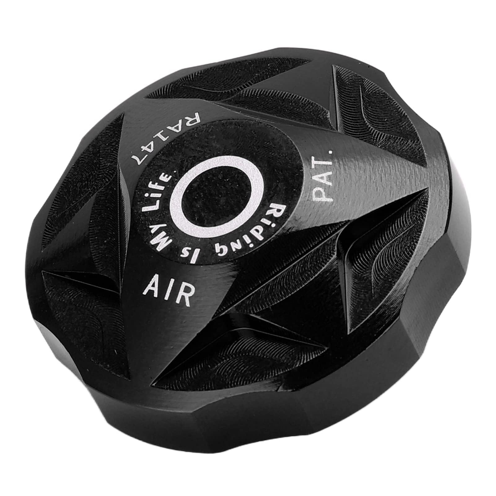 Headerbs Suntour Fork Air Cap, Front Shock Cover Cap, Front Fork Air Chamber Cover Bicycle Suspension Fork Air Gas Valve Aluminium Alloy for Mountain