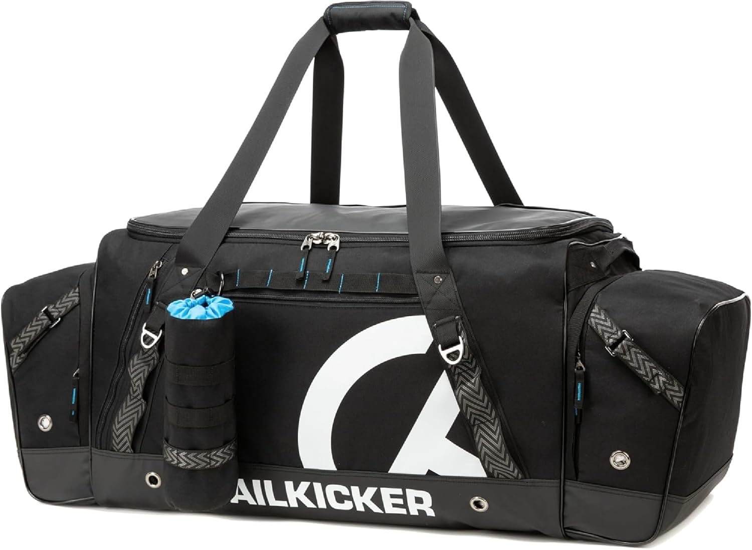 TRAILKICKER Premium Extra Large Hockey Bag, Durable Sports Equipment Duffle with Multiple Pockets, Perfect for Ice Hockey and Sports Gear, Blue