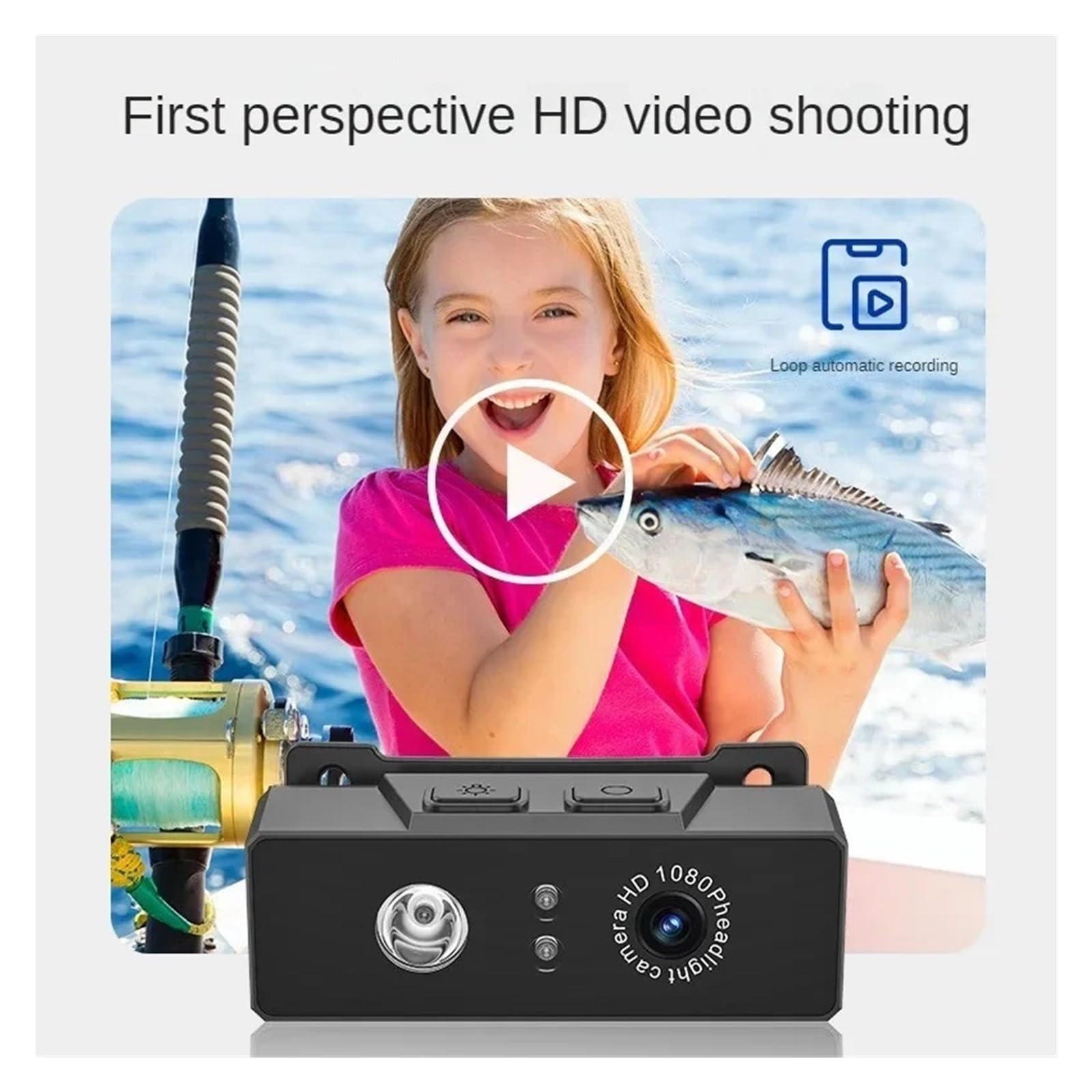 Mini Kamera 1080P Z Pierwszej Perspektywy Ruchoma Wbudowana Bateria Akcji Fala Ręczna Indukcyjna Wideo Mała Bodycam Bezproblemowa PrzenośNość(Add 8GB card)