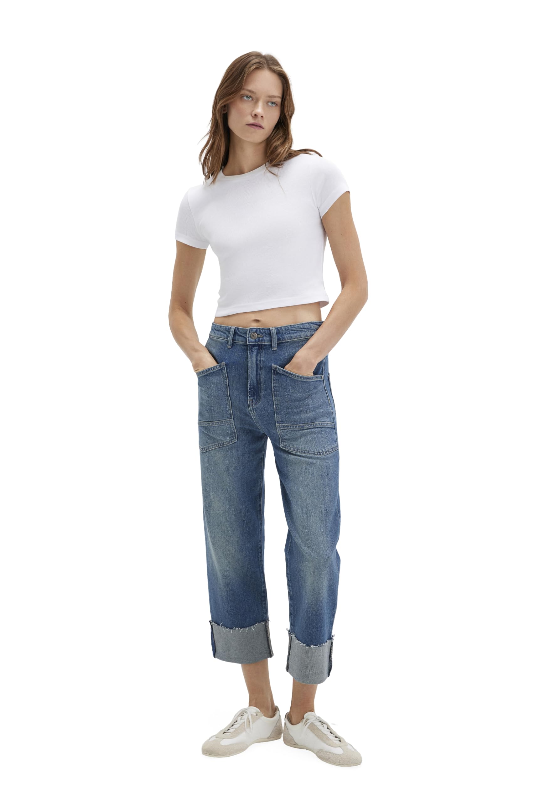 Mavi Mujeres Anya Jeans, Dark Brushed Denim, 34