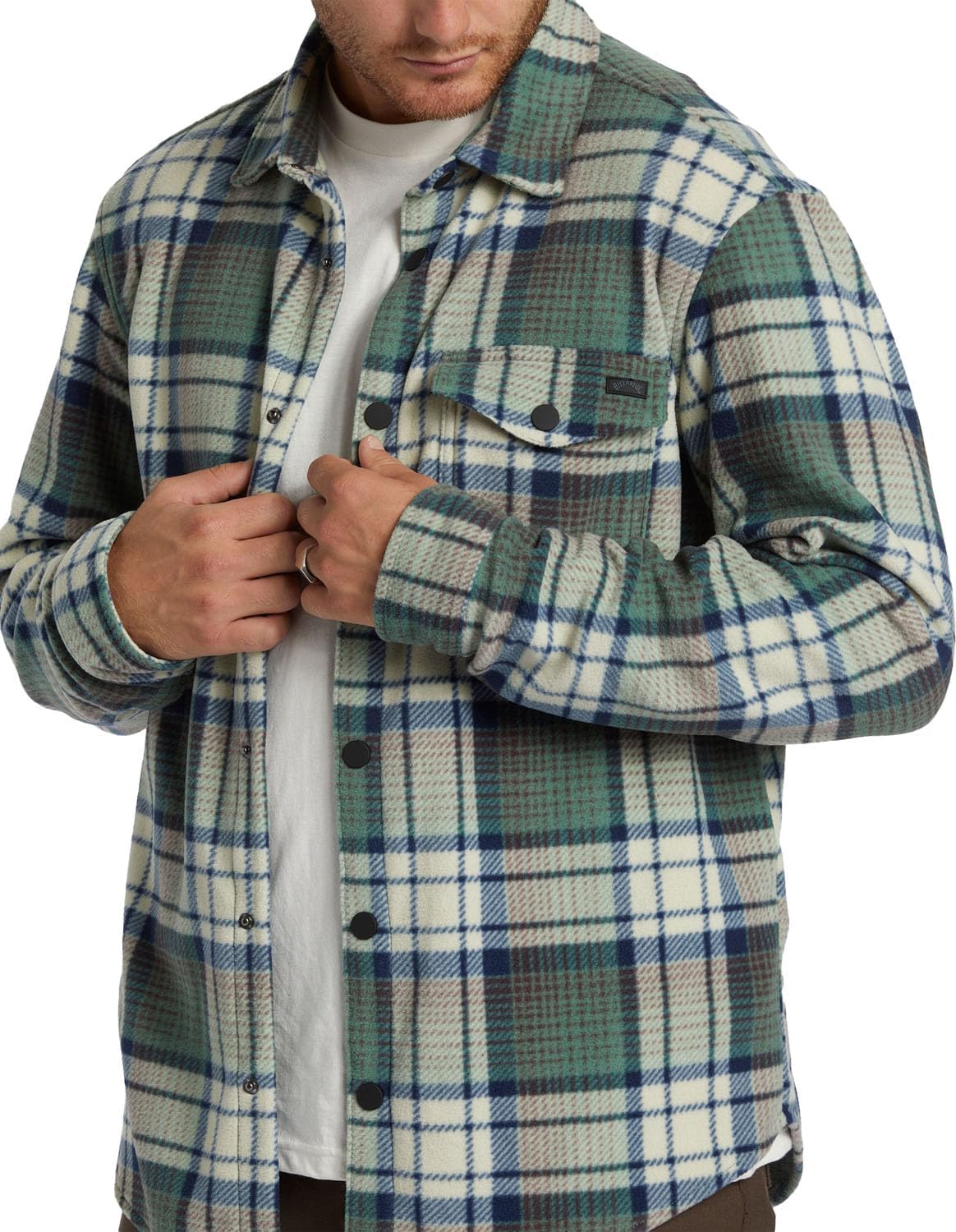 Billabong, Furnace Flannel Shirt - Men's, Taupe, M - Image 4