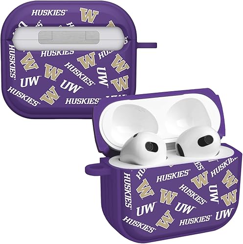 Miniatura 5 de AFFINITY BANDS Washington Huskies Camo HDX - Funda compatible con Apple AirPods Generación 3 Camo,Champion Series,Classic,Washington