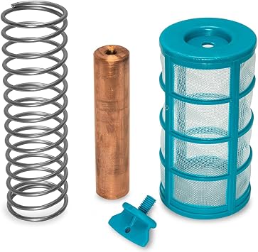 XtremepowerUS Replacement Set Solar Pool Ionizer Parts with Copper Anode, Spring, Basket Screen, and Wing-Screw Copper Pool Ionizer for XPUSA 90134