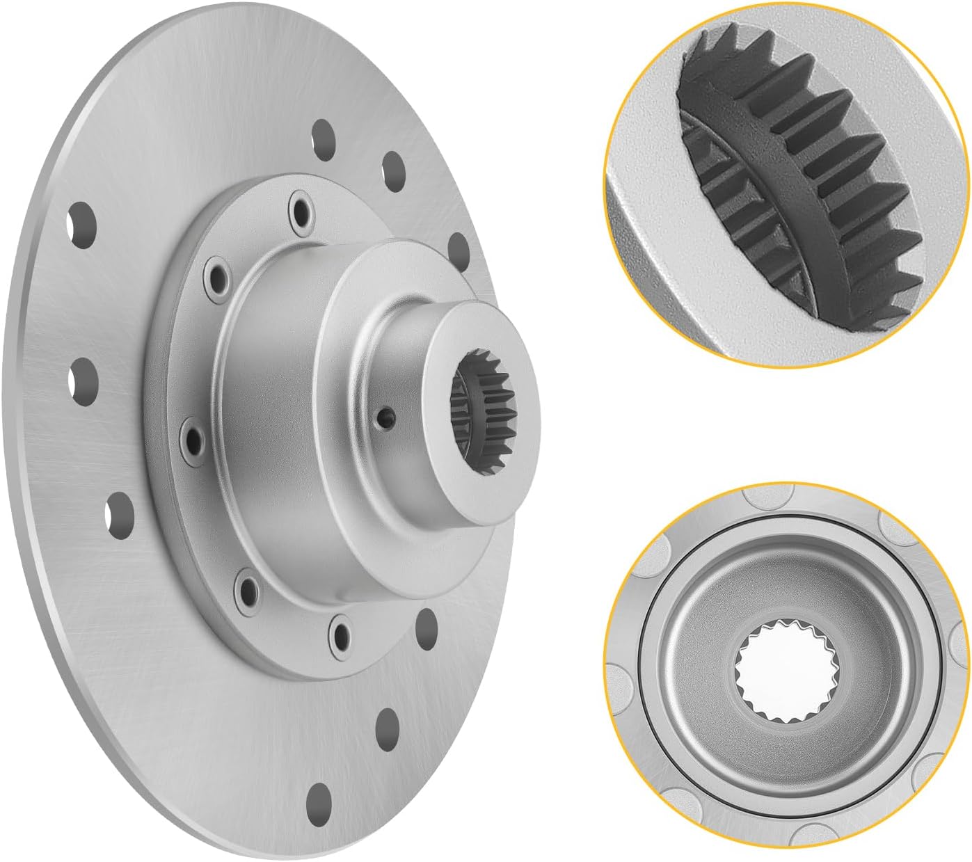 M MATI Rear Brake Rotor Disc for Polaris Sportsman 500 400 335 1996-2002 Xplorer 500 1997 Worker 500 1999 2001 Diese-l 455 1999 1910440 1910188