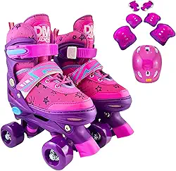 DM Toys Patins Roller Ajustável, Patins Infantil 4 Rodas, Patins Adulto, Patins Infantil, Patins Infantil Menina, Patins 4 Rodas, Patins Infantil Menino