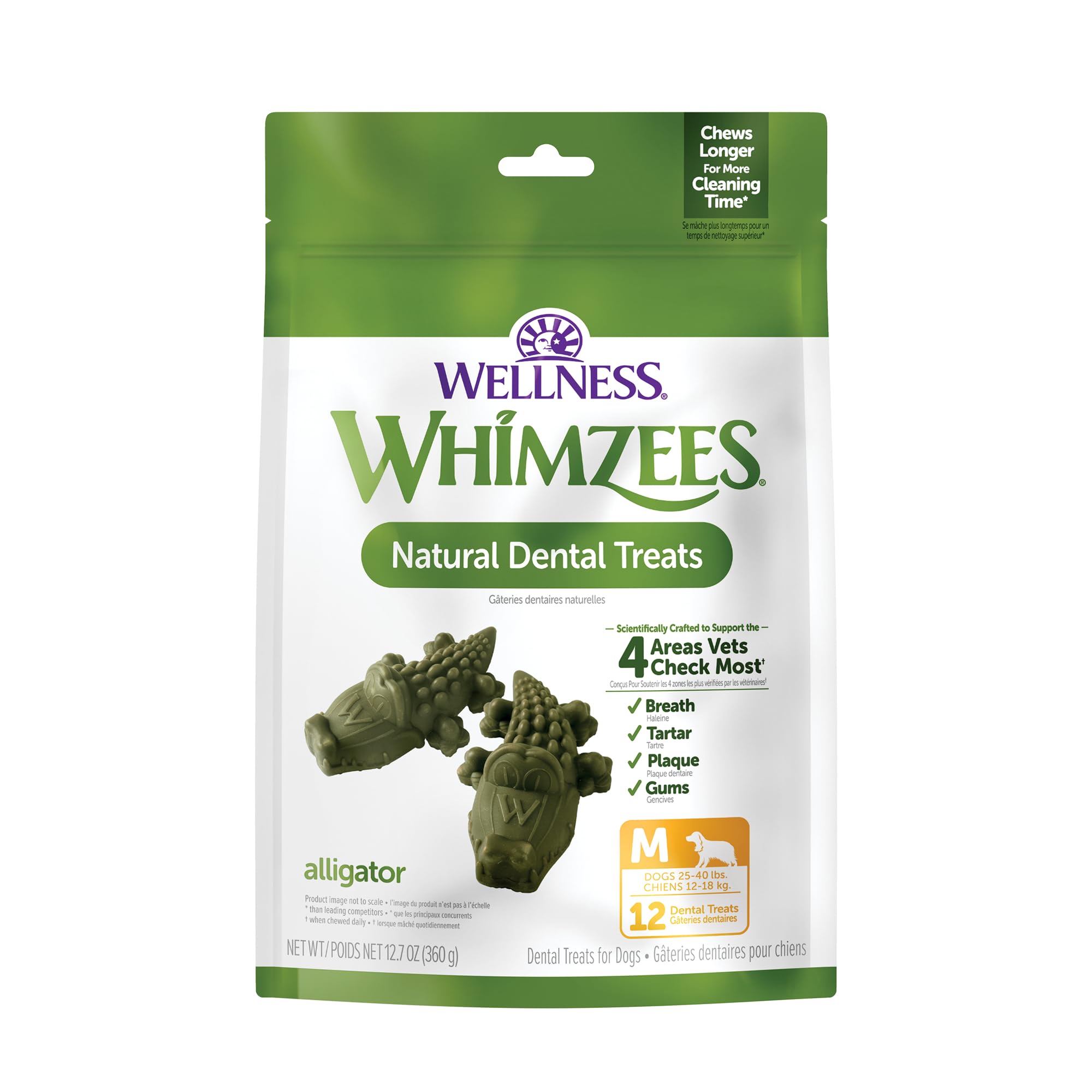 Whimzees Alligator Med