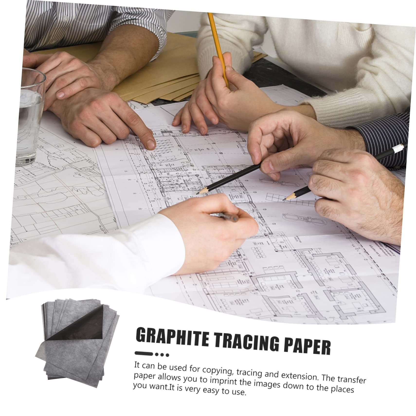 Housoutil Papel De Transferencia De Para Dibujo Y Manualidades Superficies Variadas Para Arte Y Creación Casa 100 Hojas*4