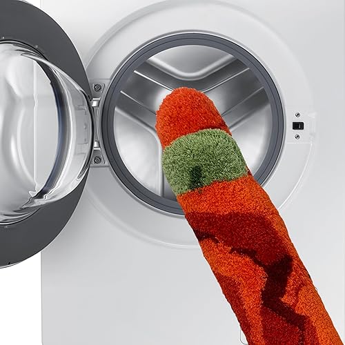 Miniatura 6 de USTIDE Alfombra esponjosa de color rosa, suave y lanudo hecha a mano, alfombra moderna, lavable, para sala de estar, lavandería, pasillo, baño, pelo