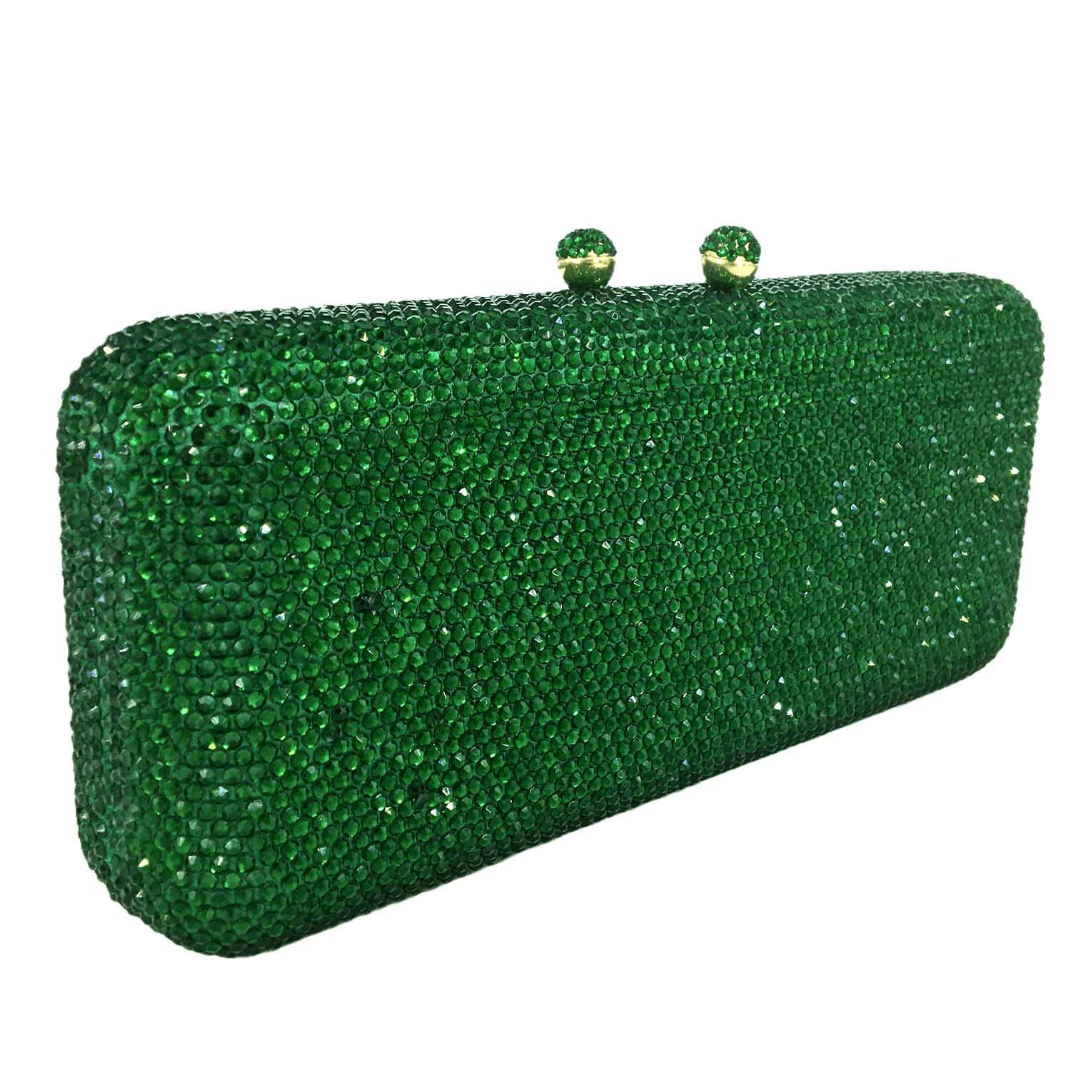 Boutique De FGG Evening Bags and Clutches Women Formal Crystal Clutch Handbags Wedding Rhinestone Clutch Purse,Mini