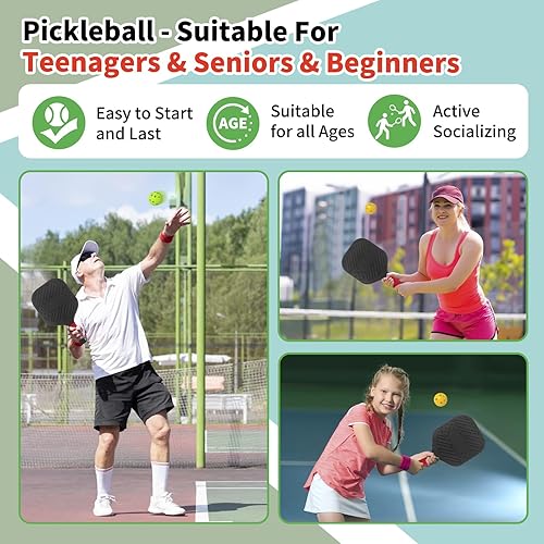 Miniatura 3 de Juego de 2 palas de pickleball ligeras impermeables y ligeras, juguetes de playa y piscina, divertido juego deportivo, regalo para adolescentes,