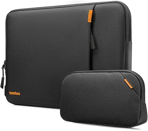 tomtoc Juego de fundas protectoras 360 para MacBook Air M2 A2941 2023 de 15 pulgadas Microsoft Surface de 15 pulgadas, Dell XPS 15 Plus, bolsa