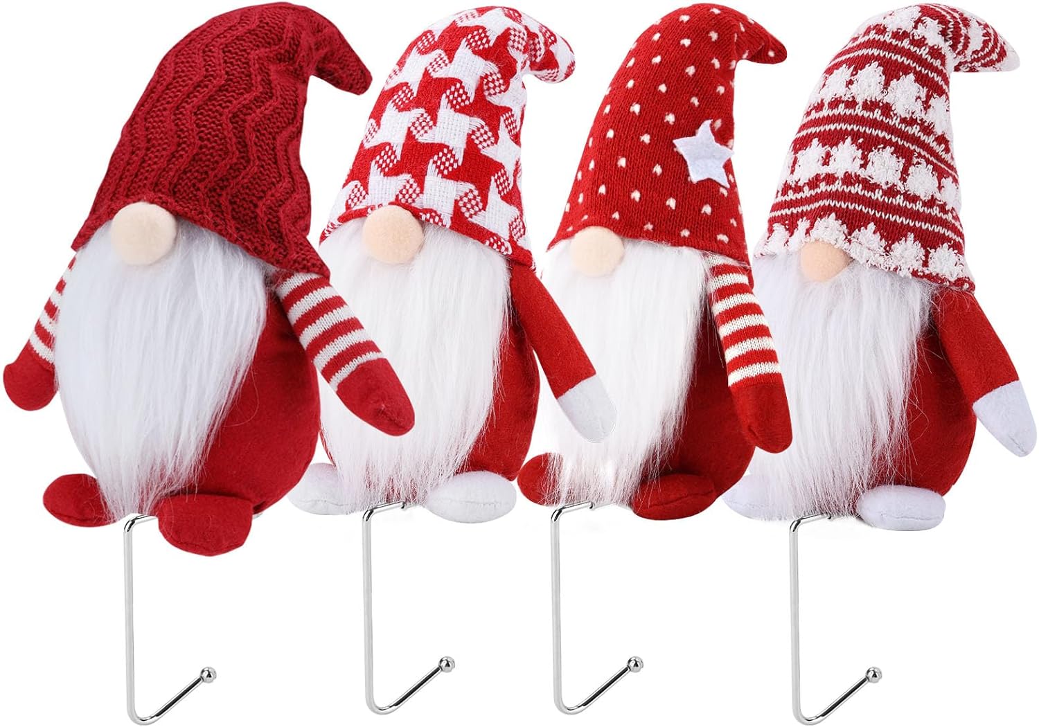 Gnome Stocking Holders for Mantle Christmas Stocking