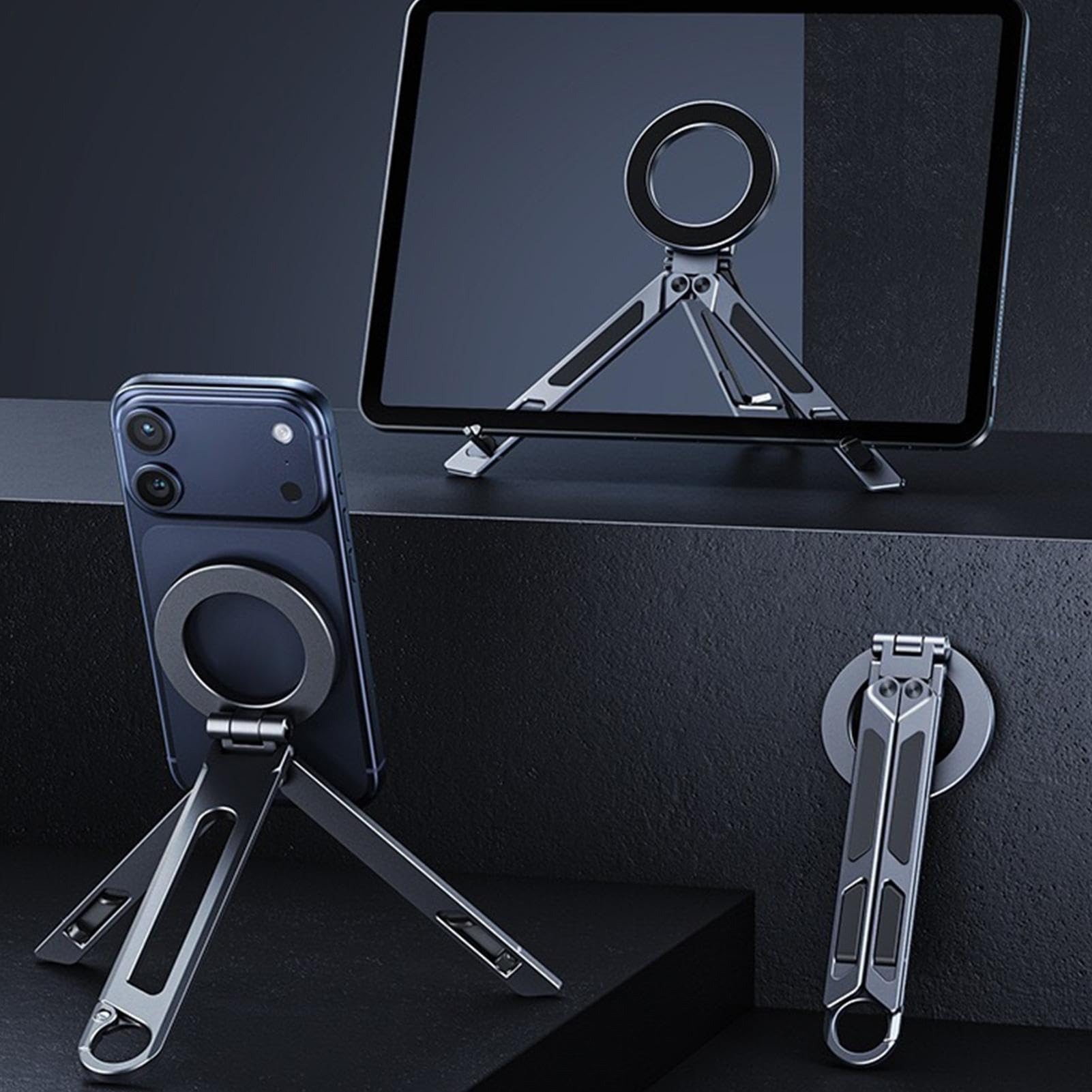 Treppiede magnetico smartphone Supporto per cellulare regolabile in lega di