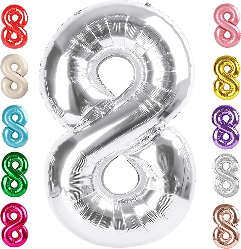 Vista 44 de Globos del números 0 de 40 pulgadas para formar los números 10, 20, 30, 40, 50, 60, 70, 80, 90, 100, para decoración de cumpleaños, bodas, eventos