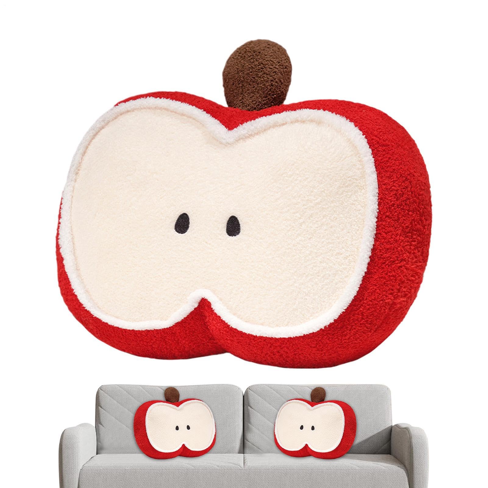 Cojines para silla con diseño de frutas de peluche mullido para niños y oficina