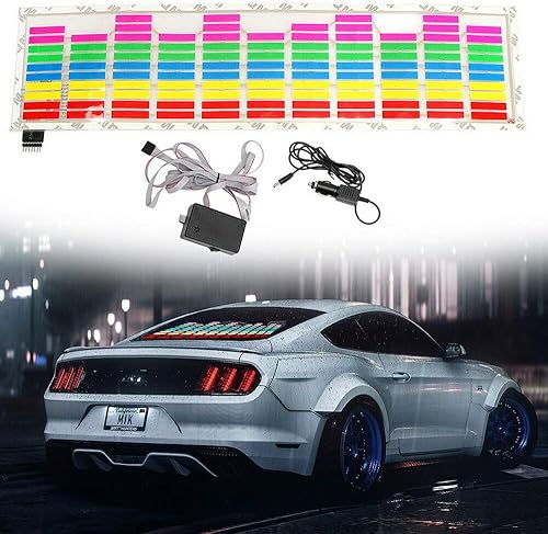 Sonido Música Beat Activado Coche Pegatina Ecualizador Ritmo LED Flash Luz Audio Voz Ritmo Lámpara