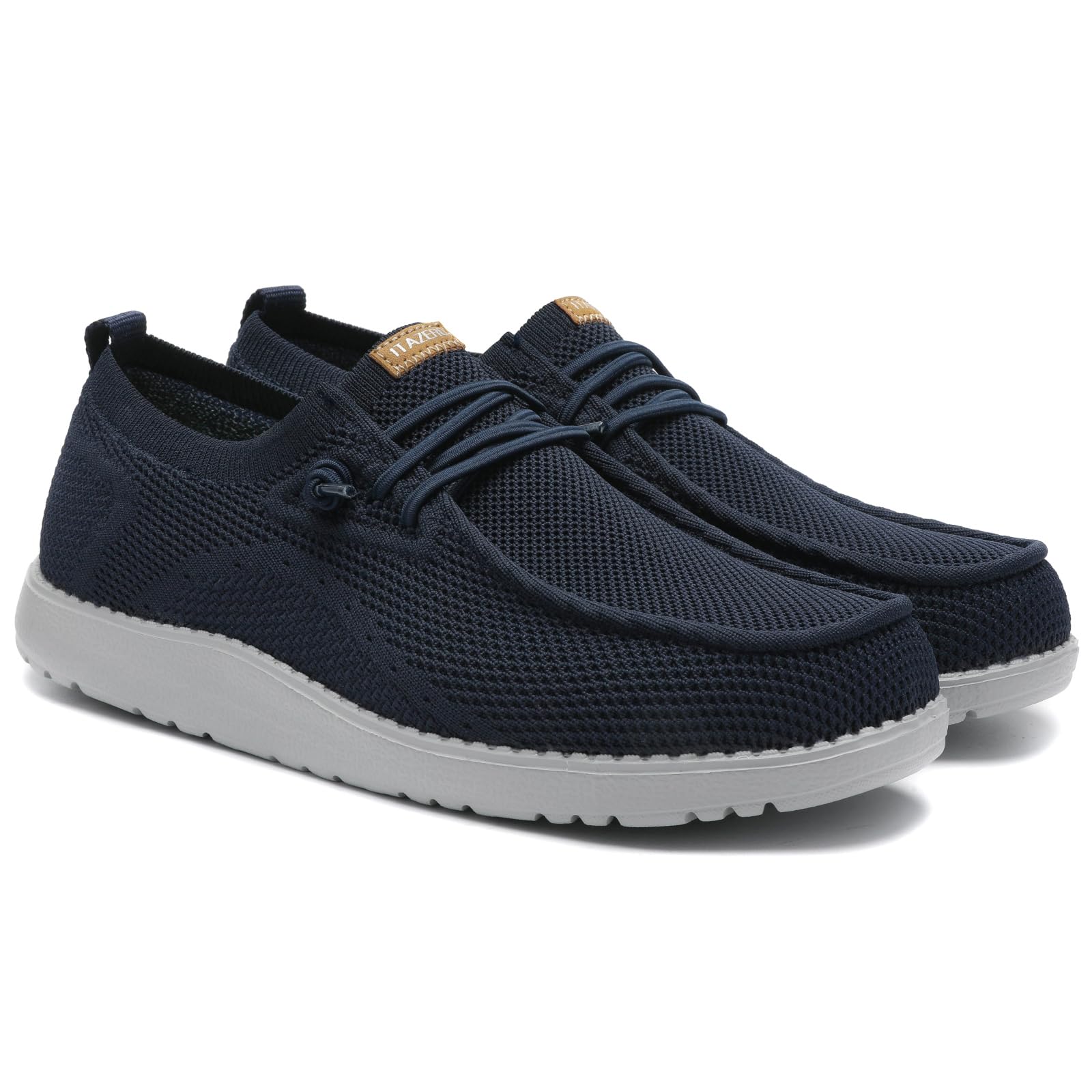 1TAZERO Mocasines casuales para hombre, sin cordones, para caminar, senderismo, comodidad de casa, ligeros,