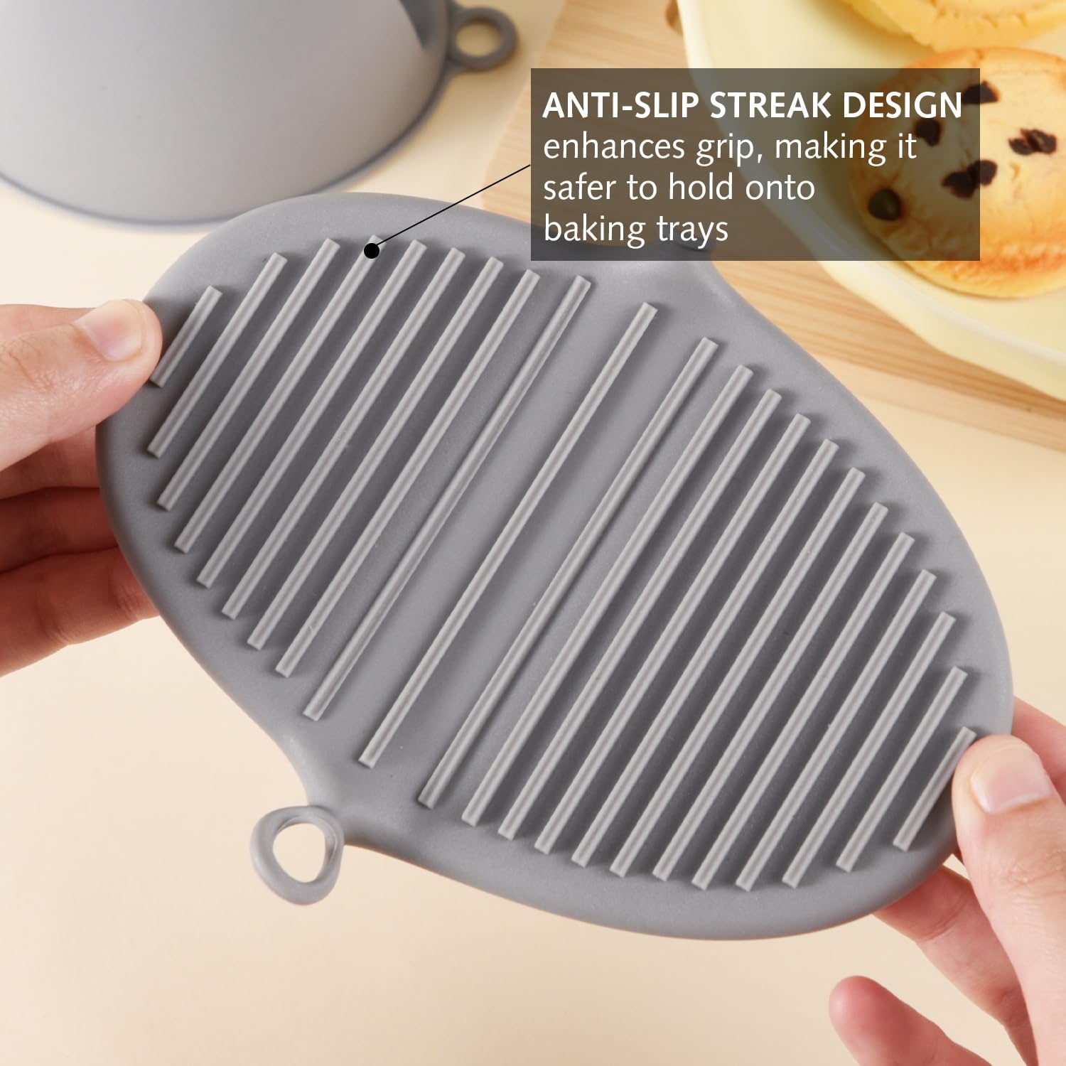 Four En Silicone Pour Friteuse à Air Chaud Gant Isolé Épais Antidérapant Support De Pot Mini Four Couvre-Pincement Pour Cuisson Barbecue Grillades