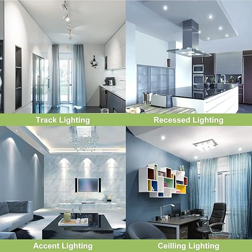 Miniatura 6 de Sigalux Bombillas LED GU10, luz natural blanca regulable de 5000 K, 4.5 W 450 LM, equivalente a bombilla LED MR16 de 50 W, reemplazo halógeno de 50