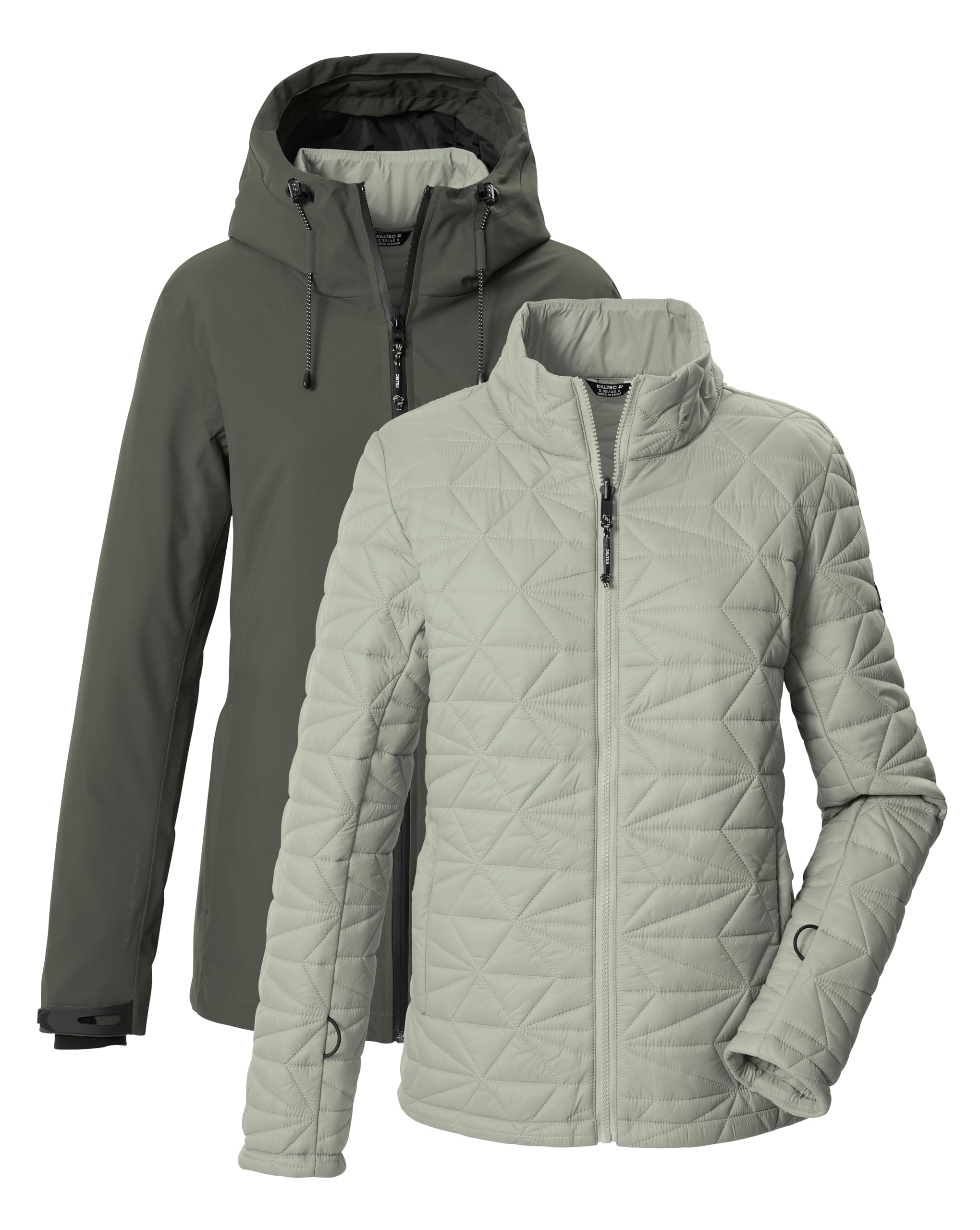 Killtec Damen 3 in 1 Funktionsjacke mit Kapuze KOW 20 Wmn Jckt