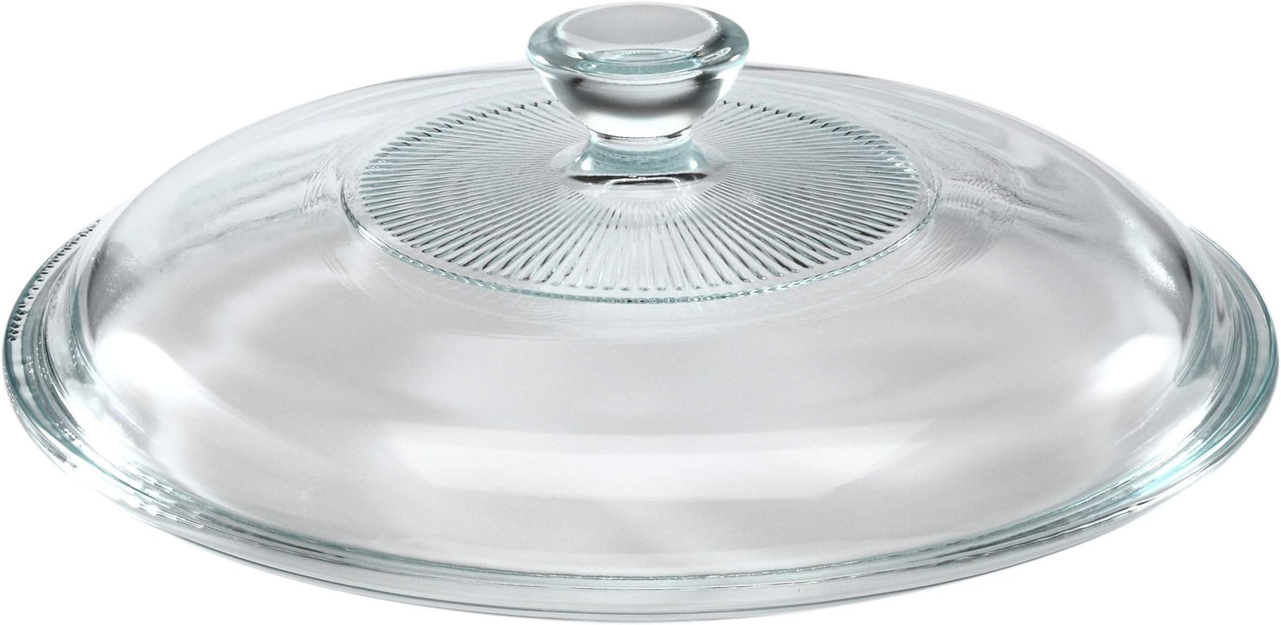623-C 1.5qt Round Glass Casserole Lid - Made in USA