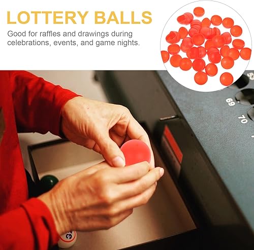 Miniatura 4 de NOLITOY Juego de bingo Juego de bingo Bolas huecas de plástico: 25 Uds. Bolas de mesa de mesa Actividad de Bingo Bolas de Juego de Bingo Artesanía