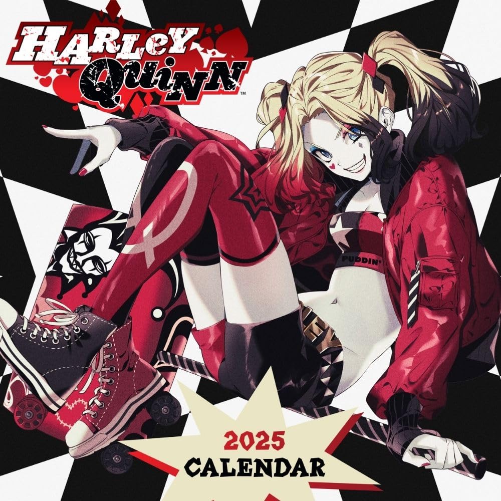 2025 Calendar DC Comics Harley Quinn Month to View Square Calendar Official Product