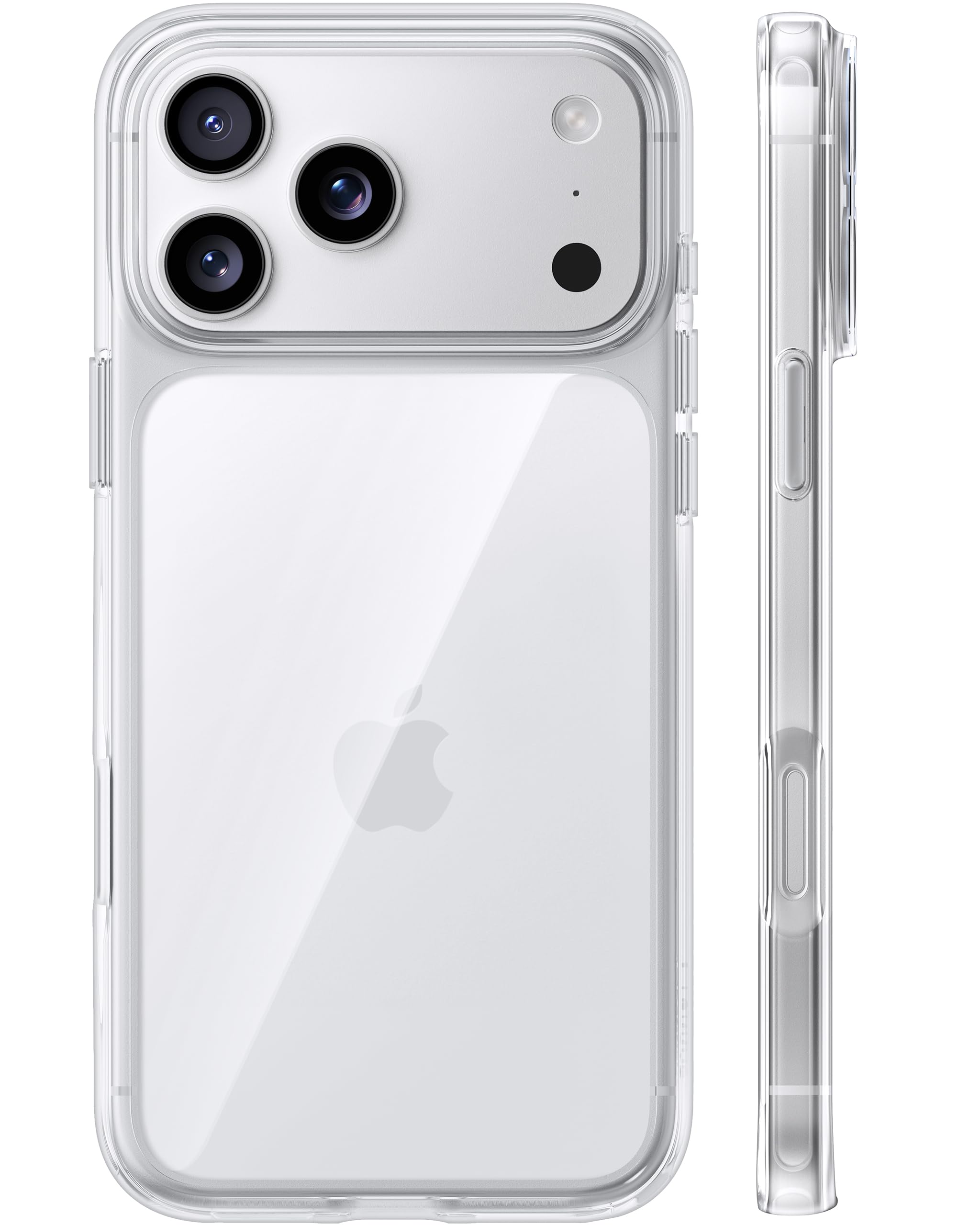 TORRAS für iPhone 18 Pro Hülle iPhone 17 Pro Hülle,Militärschut,Transparent | [Ultra Dünn & 100% Anti-Vergilbung] Handyhülle iPhone 18 Pro Case/iPhone 17 Pro Case Durchsichtig Kompatibel mit Panzerglas