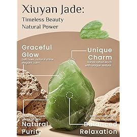 Rena Chris Gua Sha Facial Tools, Jade Guasha Tool for Acupuncture, Manual Massage Tool for Jawline Sculpting and Puffiness Reducing, Gua Sha Facial Massage Tool, Skin-Care Gift