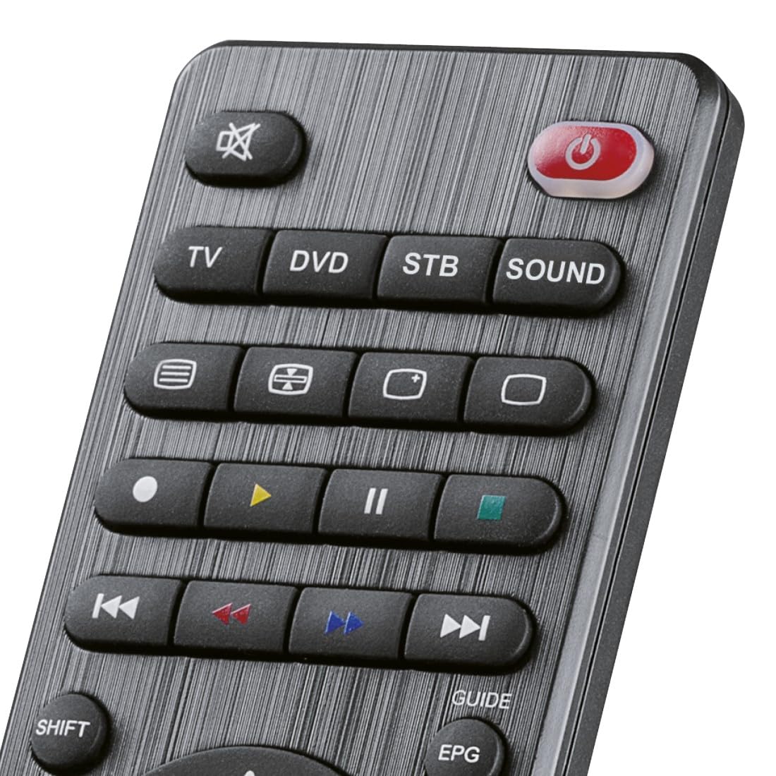 Hama uniwersalny pilot do TV 4w1 (podczerwień, do TV, soundbara, odtwarzaczacza Blu-Ray, dekodera, do maks. czterech urządzeń, przycisk Smart, zasięg 10 m, w zestawie 2x bateria AAA)