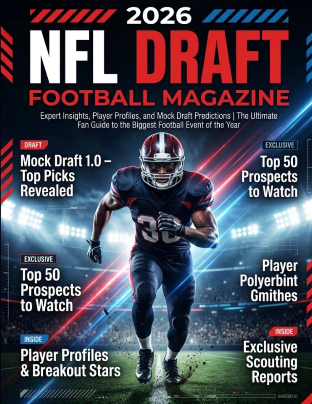 2026 NFL Draft Football Magazine: Expert Insights, Player Profiles, and Mock Draft Predictions | The Ultimate Fan Guide to the Biggest Football Event of the Year