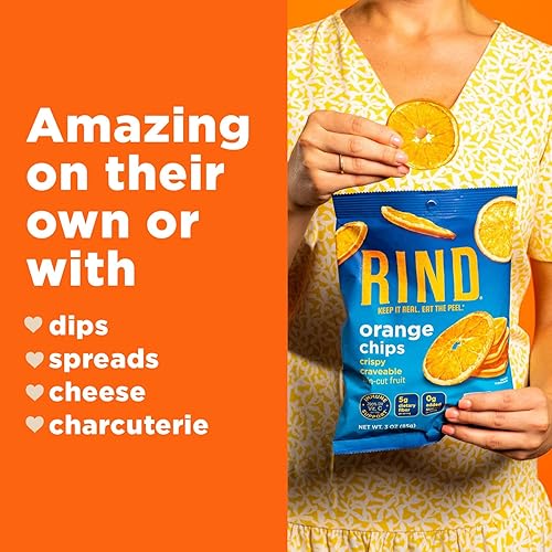 Miniatura 3 de RIND Snacks Paquete variado de chips de frutas secas sin azúcar con manzana naranja kiwi sin azúcar añadido fibra alta vegana paleo aperitivos