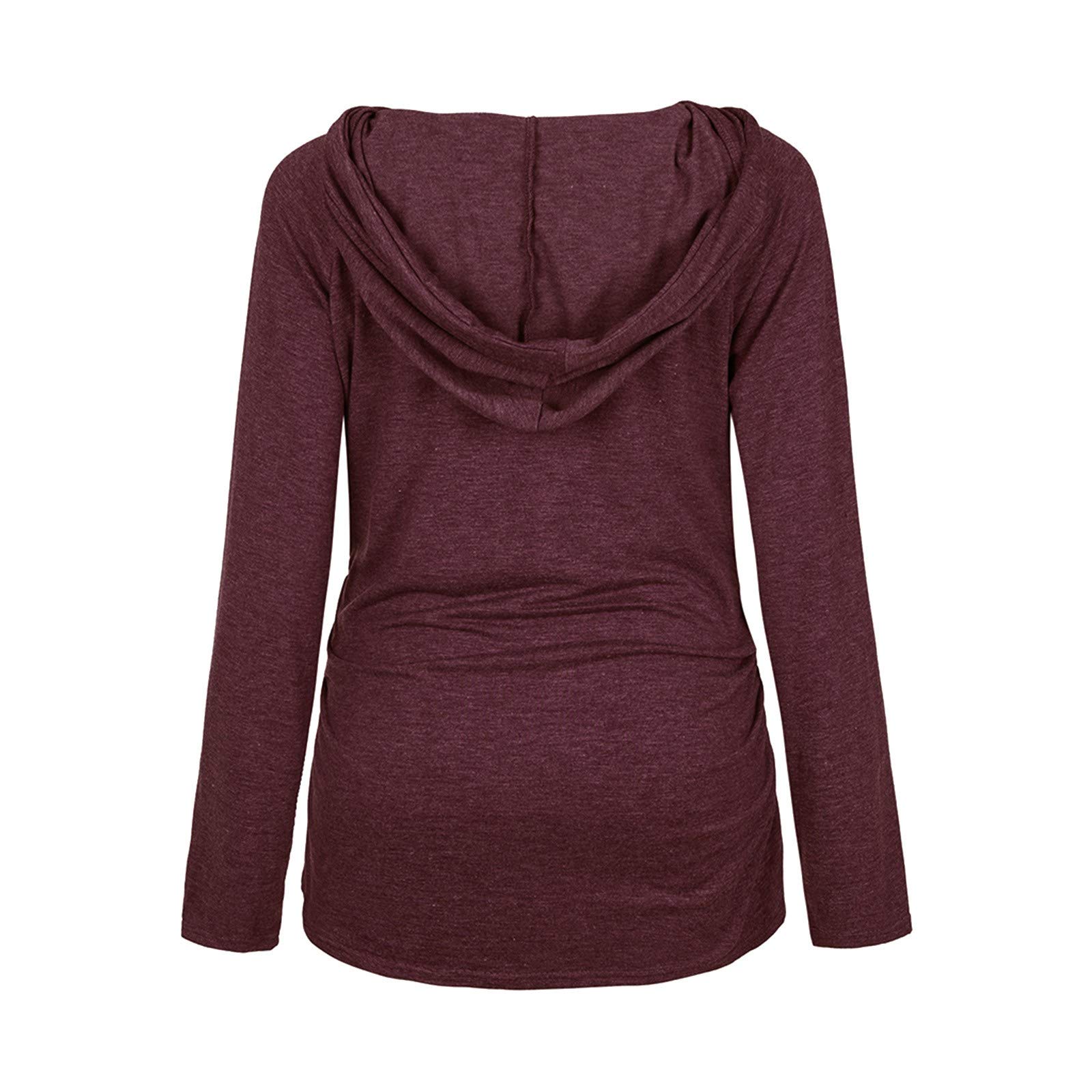 Hiver Pas Cher a la Mode Chic Chemise Femme Enceinte Atuomne Haut Femme Enceinte Manche Longue Printemps Maternité T Shirt Grossesse Tunique Blouse Imprimé