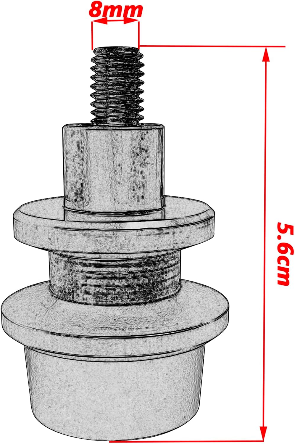 M8 Swingarm Spools CNC aluminum Motorcycle Rear Stand Bobbins