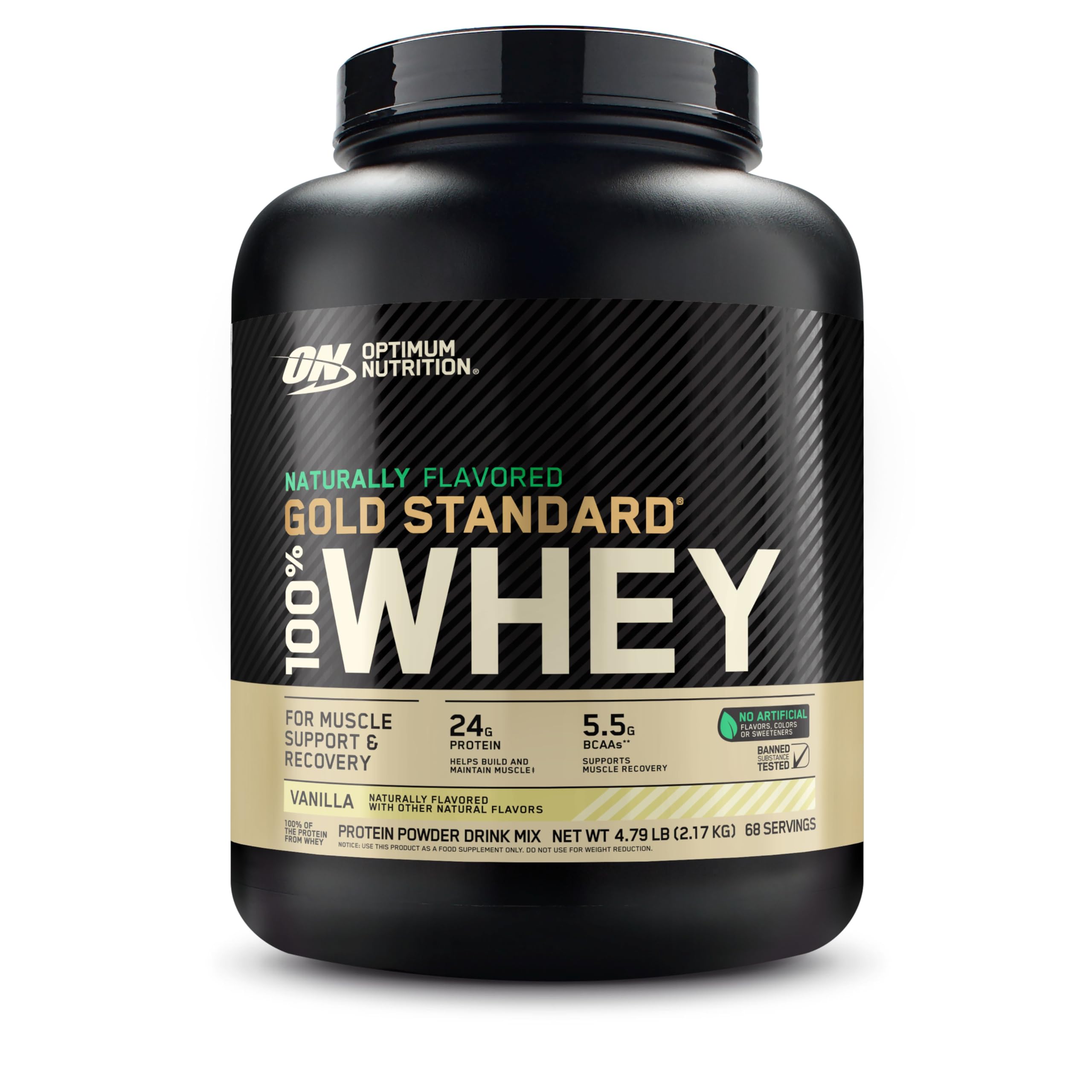 Optimum Nutrition Gold Standard Whey, Vanilla, 5 lb