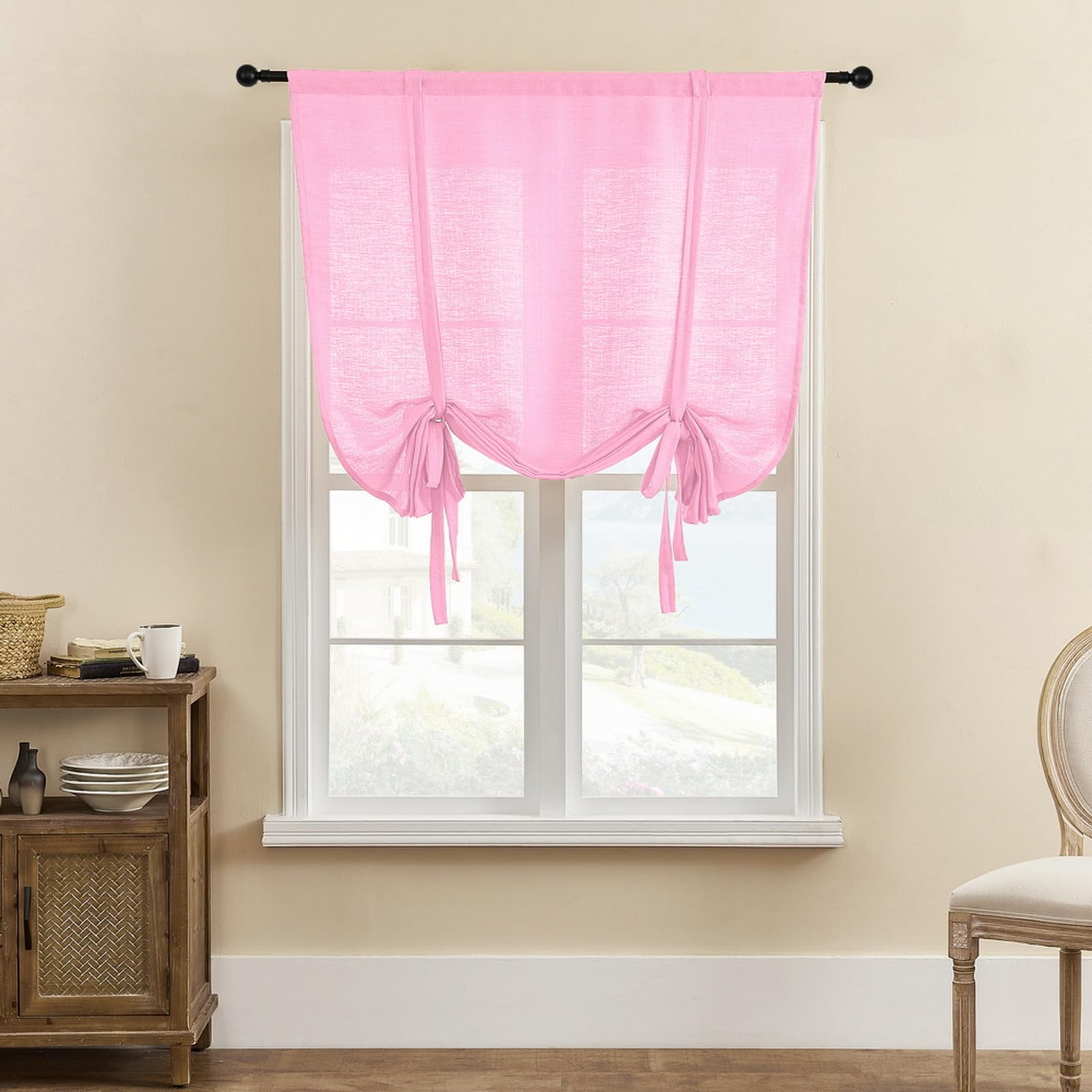 Store occultant petite fenêtre rose 117x160 cm isolant thermique rideau pour chambre