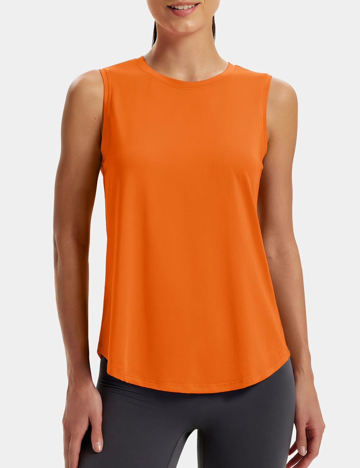MAGCOMSEN Workout Tank Tops for Women Sleeveless Loose Fit Tops Summer Moisture Wicking Shirts for Athletic Running Gym