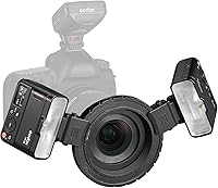 Vista 2 de Godox MF12 MF12-K2 Macro Flash Off-Camera TTL Flash Speedlite 12W, Control Inalámbrico 2.4G, Modo TTL/M, Batería de Litio Integrada 3.7V/6.29W