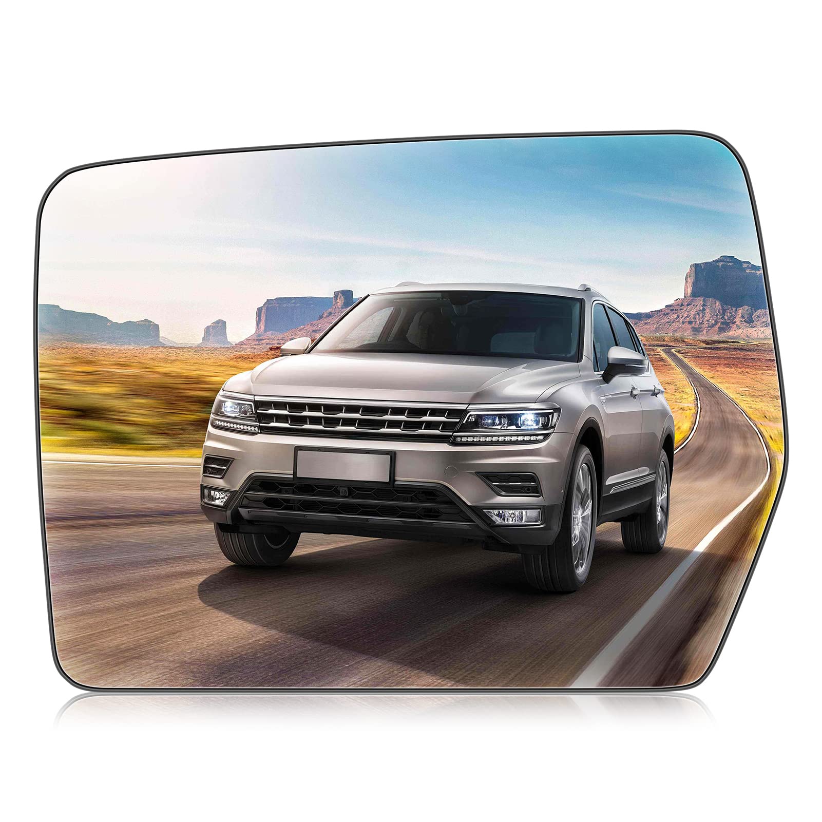 Left Driver Side Mirror Replacement Glass Compatible with 2004 2005 2006 2007 2008 2009 2010 2012 2013 2014 Ford F150 Rearview Heated Exterior Mirror Replace 4L3Z-17K707-DB