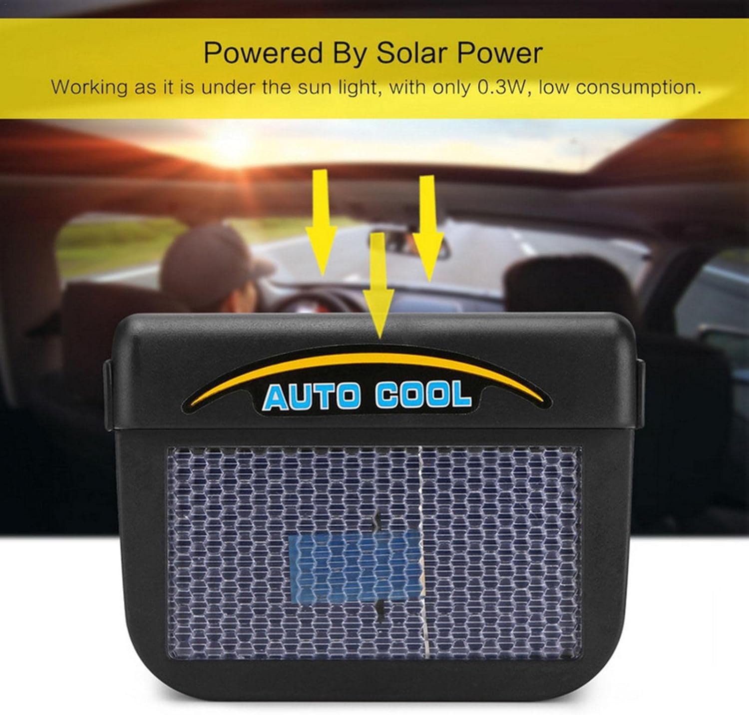 Solar Powered Car Ventilator Window Solar Ventilator Car Radiator,Car Exhaust Fan,Energy Saving Solar Automobile Exhaust Fan For Automobile,Window Windshield Auto Air Vent Cooling Fan System Cooler : Electronics