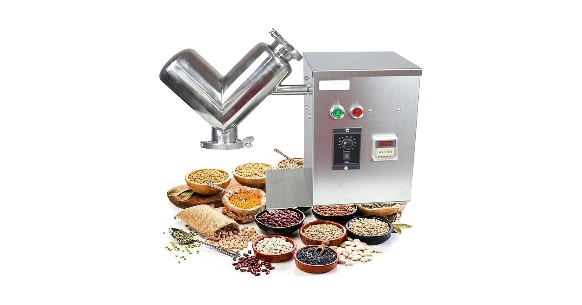 Amazon.com: V Type Powder Mixer Particle Blender Powder