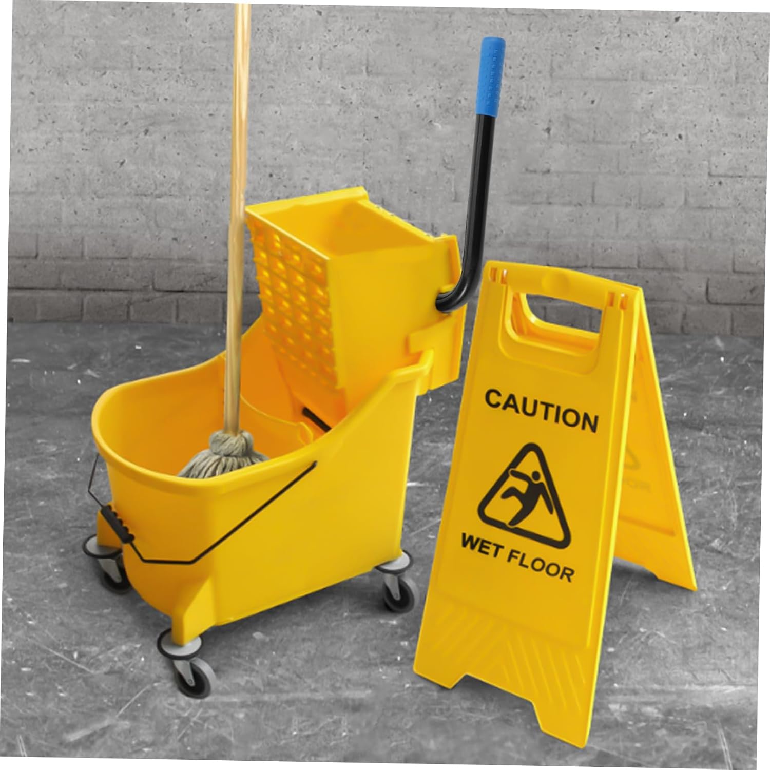 CALLARON Mop Bucket Pole Lever Commercial Mop Bucket Accessory for Extraction and Cleaning Ergonomic Design for Efficient Use Construction