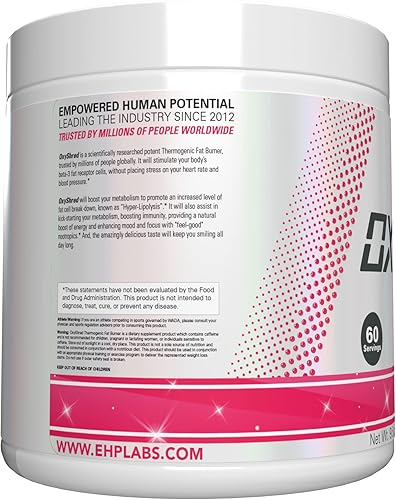 Miniatura 10 de EHPlabs OxyShred - Suplemento termogénico para triturar clínicamente probado promueve la trituración refuerzo de energía preentrenamiento refuerzo