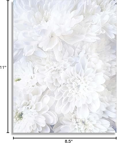 Miniatura 5 de Papel de papelería White Soft Petals - 80 hojas