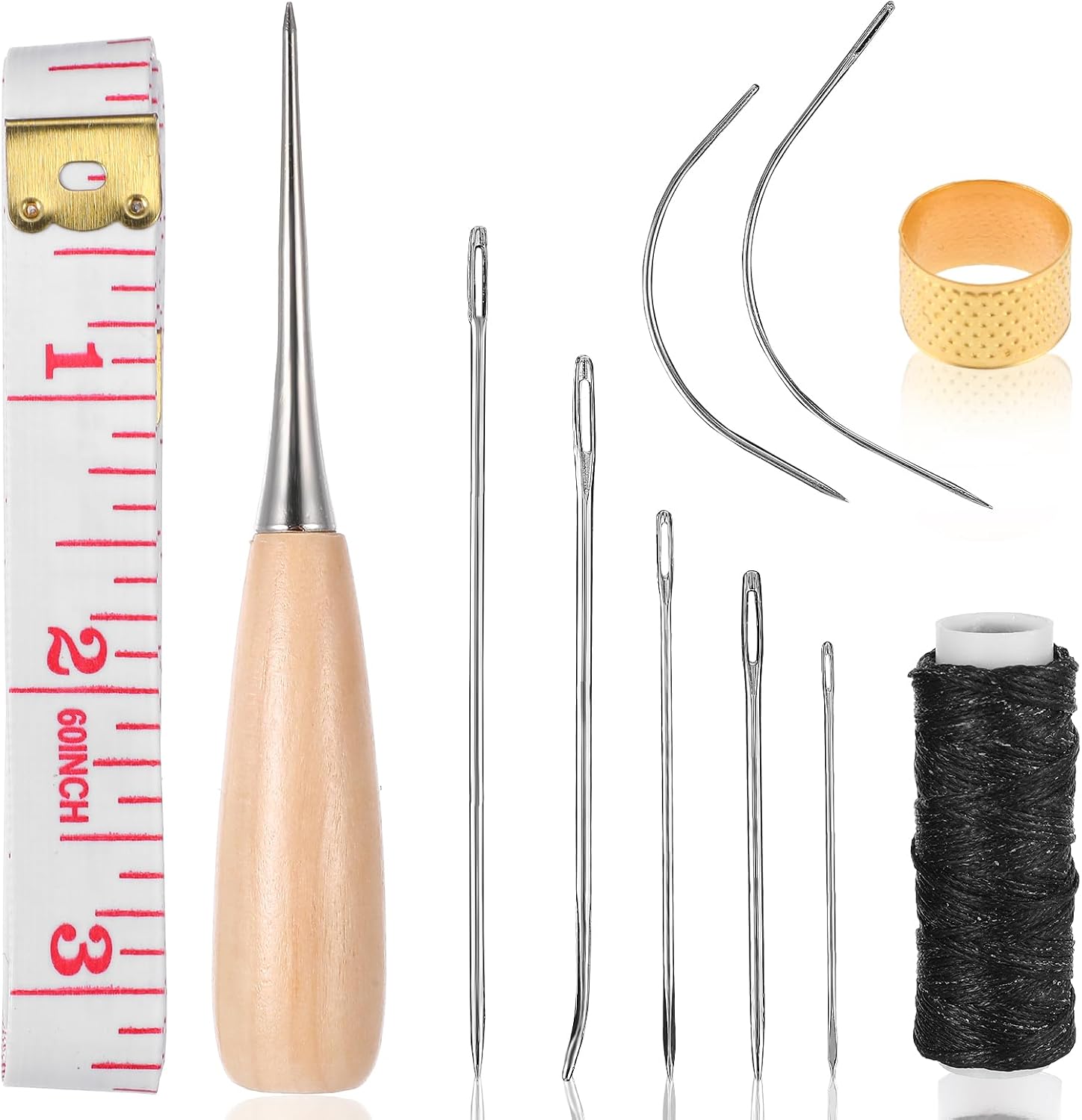 Ouligay 11 PCS Upholstery Needle and Thread Kit,