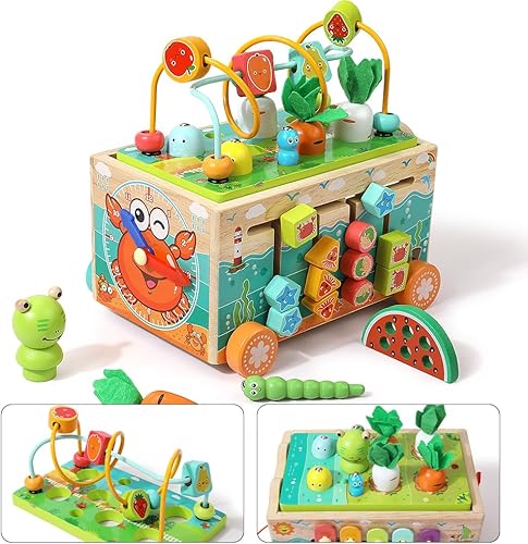 Miniatura 2 de JAUNTY Juguete Montessori de Madera para Niños Pequeños de 1 2 3 Años, Juguete Educativo STEM para Bebés Niños y Niñas de 18 Meses+, Aprendizaje